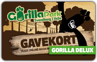 Gorilla Park Klatring Svendborg Klatring Fyn Delux Gavekort