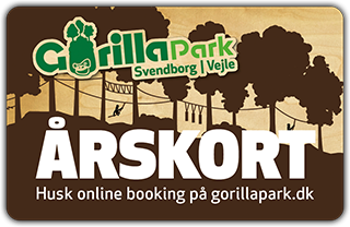 Gorilla Park Klatring Svendborg Klatring Fyn årskort Sæsonkort Gaveide